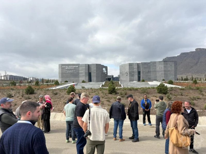 Travelers from around the world visit Khojaly Genocide Memorial