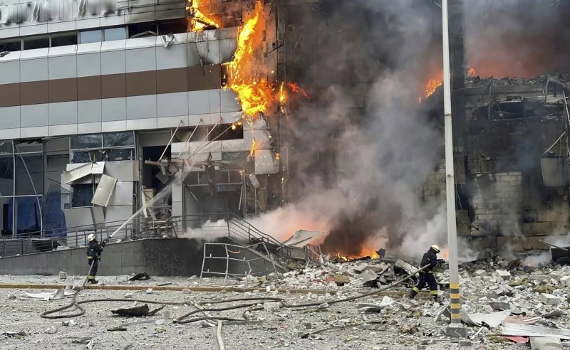 Russian missiles and drones bombard Ukraine for hours as death toll rises to 18