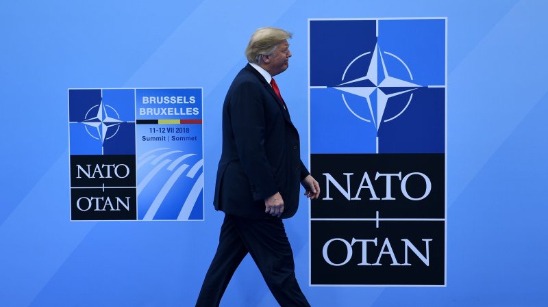 Trump says he's strongly considering pulling US out of NATO