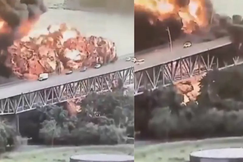 Massive blast near Panama Canal bridge sends cars fleeing -  VIDEO 
