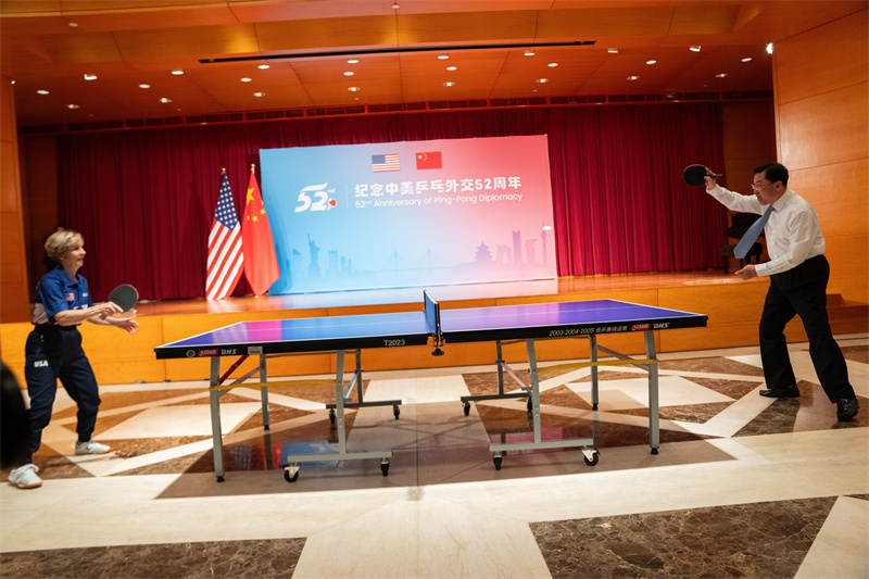 China urges stronger US ties at ping-pong diplomacy anniversary