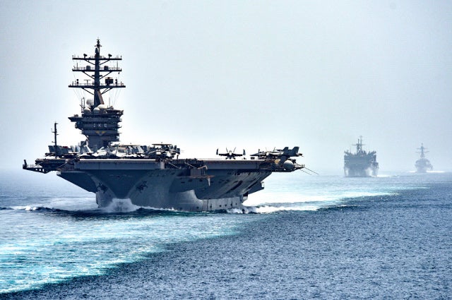 US military says two of its ships transited the Strait of Hormuz 