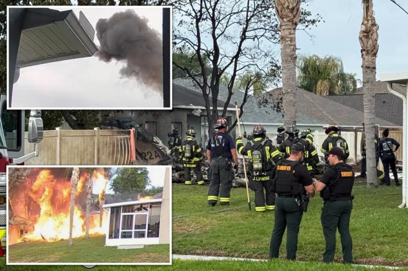 One dead after small plane crashes into Florida residential yard -  VIDEO 