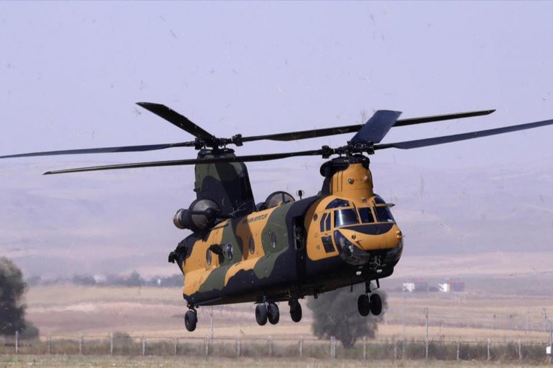 Turkish CH-47 helicopter crashes during Ankara training flight