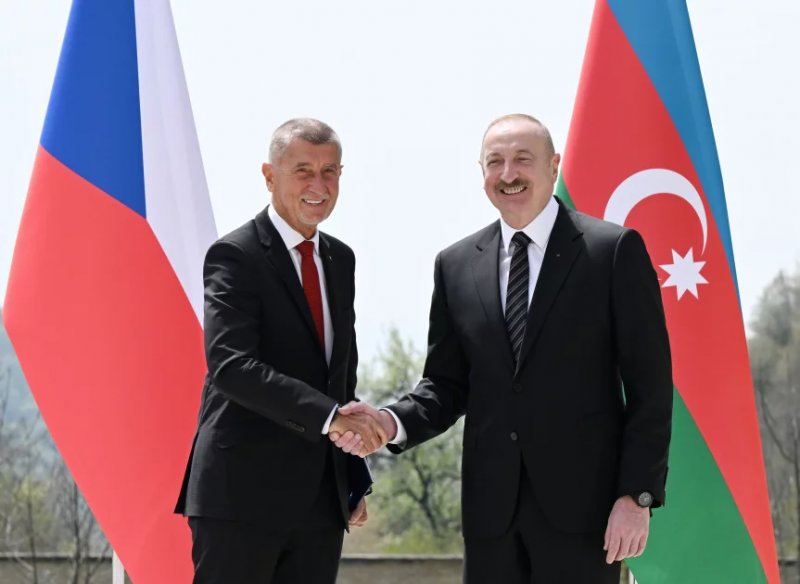 Ilham Aliyev, Andrej Babiš delivered press statements