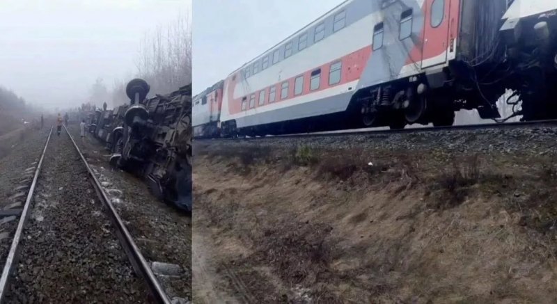 Passenger train derails in Russia’s Ulyanovsk -  VIDEO 