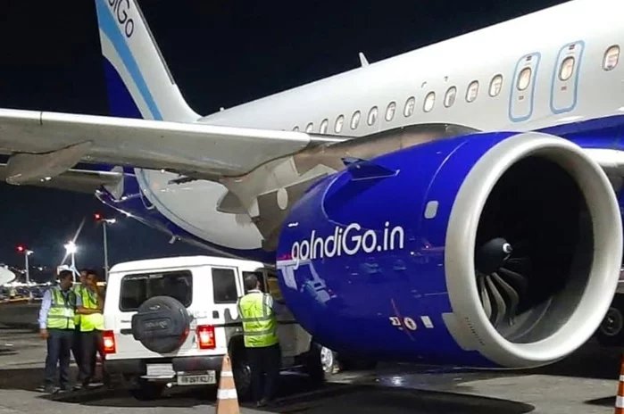 IndiGo plane hit by vehicle at Kolkata airport -  PHOTOS 