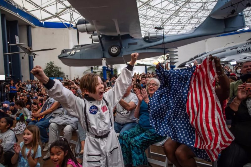 Cheering crowds gather across California as Artemis II astronauts return to Earth -  PHOTOS  
