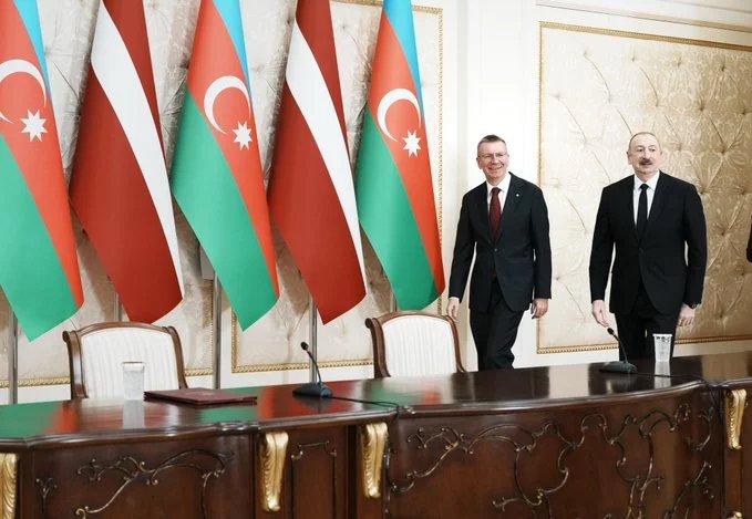 Ilham Aliyev posts about Latvian President's visit to Azerbaijan