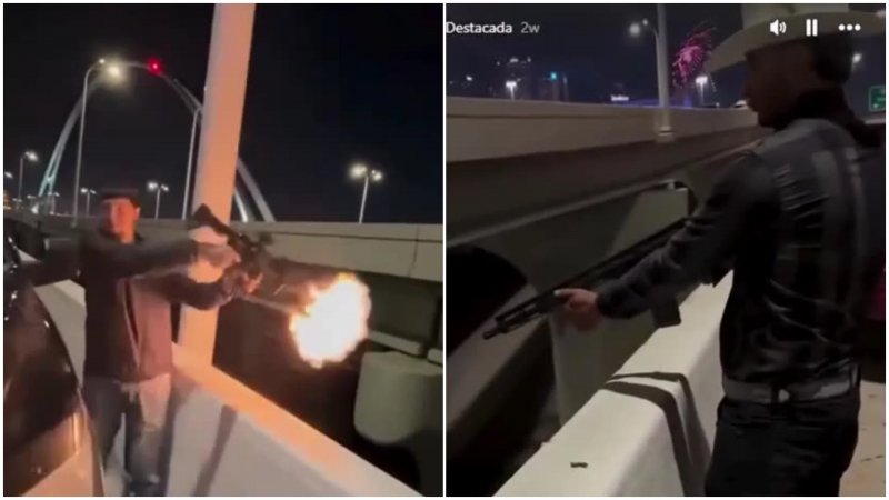 Dallas police announce arrests in New Year's Eve bridge gunfire case -  VIDEO 