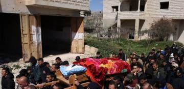 Israeli forces fire tear gas at funeral for Palestinians killed by settlers -  VIDEO 