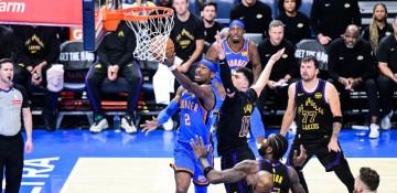 Thunder crush Lakers 139-96 as Doncic exits injured