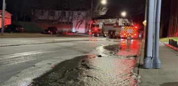Water main break floods Cleveland’s South Collinwood