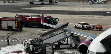 FlySafair aircraft damaged in ground incident at Cape Town airport -  PHOTO 