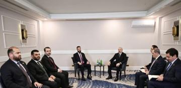 Ilham Aliyev, Syria’s al-Sharaa discuss gas exports via Türkiye -  PHOTO 