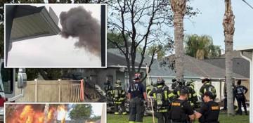 One dead after small plane crashes into Florida residential yard -  VIDEO 
