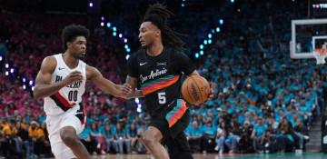 Blazers stun Spurs to even series after Wembanyama exits