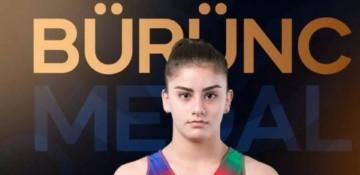Azerbaijani female wrestler bags bronze at European Championships