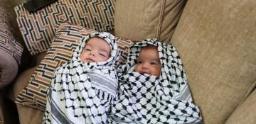 Baby twins attend father’s funeral after deadly settler attack in West Bank -  VIDEO 