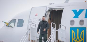 Ukraine’s Zelensky arrives in Saudi Arabia for security talks