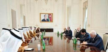 President Ilham Aliyev received delegation from the United Arab Emirates -  PHOTOS  