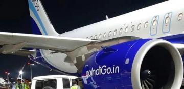IndiGo plane hit by vehicle at Kolkata airport -  PHOTOS 