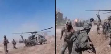  WATCH:  Drone explodes near Israeli military helicopter in Lebanon