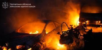 Russian strike sparks huge fire in Zaporizhzhia -  VIDEO/PHOTO  