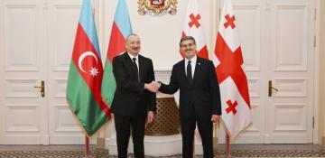 Azerbaijani, Georgian presidents discuss strategic partnership in Tbilisi talks