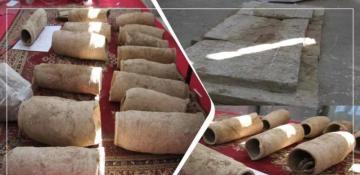 Flash floods in Asfanda area of Ghazni City uncover 24 ancient artefacts