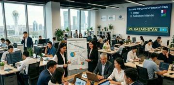 Kazakhstan ranks 29th globally in employment rates according to ILO 2025 data