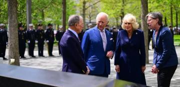 King Charles and Queen Camilla visit 9/11 Memorial during New York state visit -  VIDEO 