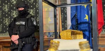 Ancient golden helmet stolen from Dutch museum retrieved one year later