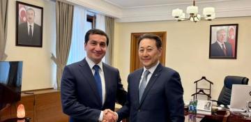 CICA head commends Azerbaijan’s leadership in meeting with aide