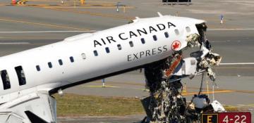 Deadly runway collision at LaGuardia: Both pilots killed after jet strikes fire truck -  VIDEO 