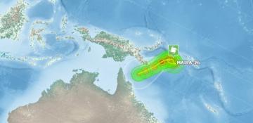 Cyclone Maila nears Papua New Guinea coast