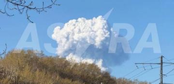 Mushroom cloud rises as drone strikes trigger state of emergency in Russia