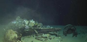Robot uncovers 500-year-old cannons and ceramics in French shipwreck