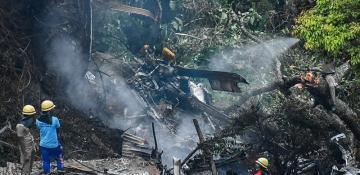 8 dead in Indonesia helicopter crash, no survivors -  VIDEO/PHOTO 