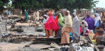 More than 200 feared dead after air strike near market in northeast Nigeria