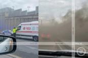Car catches fire in Baku tunnel