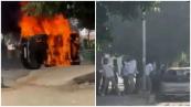 Police fire tear gas as Noida protest turns violent