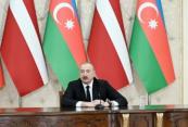 Ilham Aliyev: I am confident that the Latvian President's visit will create good opportunities for cooperation