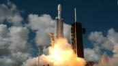 SpaceX launches Falcon Heavy rocket after 18-month pause -  VIDEO 