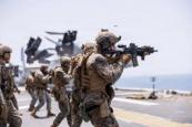U.S. Marines stage live-fire drills aboard USS Tripoli in Arabian Sea -  photos emerge 
