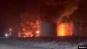 Fire breaks out at oil terminal in southern Russia's Krasnodar region