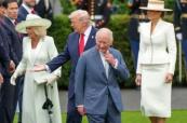 Trump criticized for walking ahead of Queen Camilla: 