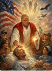Trump removes Jesus-like post following public outcry