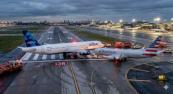 Close call at JFK: Two planes narrowly avoid collision after runway overshoot