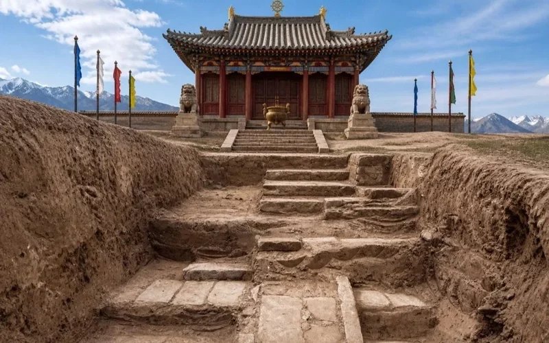 Remains of Buddhist temple discovered in Kyrgyzstan Silk Road site
